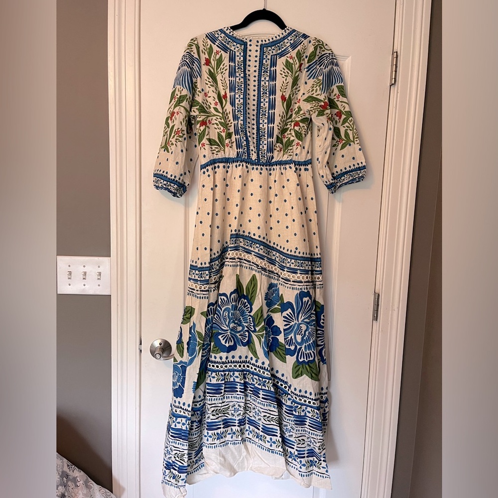 Farm Rio Macaw Flight Maxi Dress